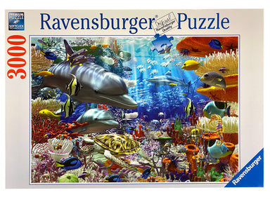 Ravensburger Tigers in Paradise - Rompecabezas de 3000 piezas para adultos,  16719, herramientas hechas a mano, pizarra azul duradera, cada pieza