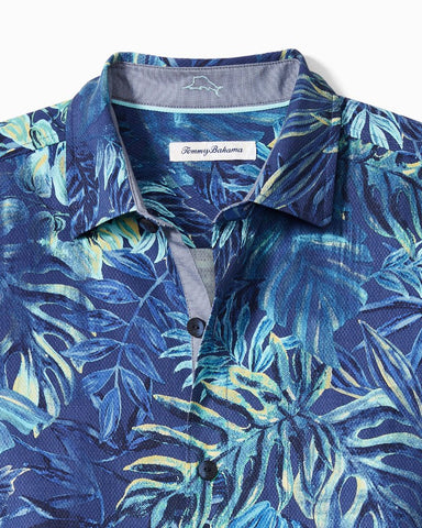 Tommy Bahama Bahama Coast Vibrant Vines IslandZone Button-Up Camp Shirt in  Bering Blue