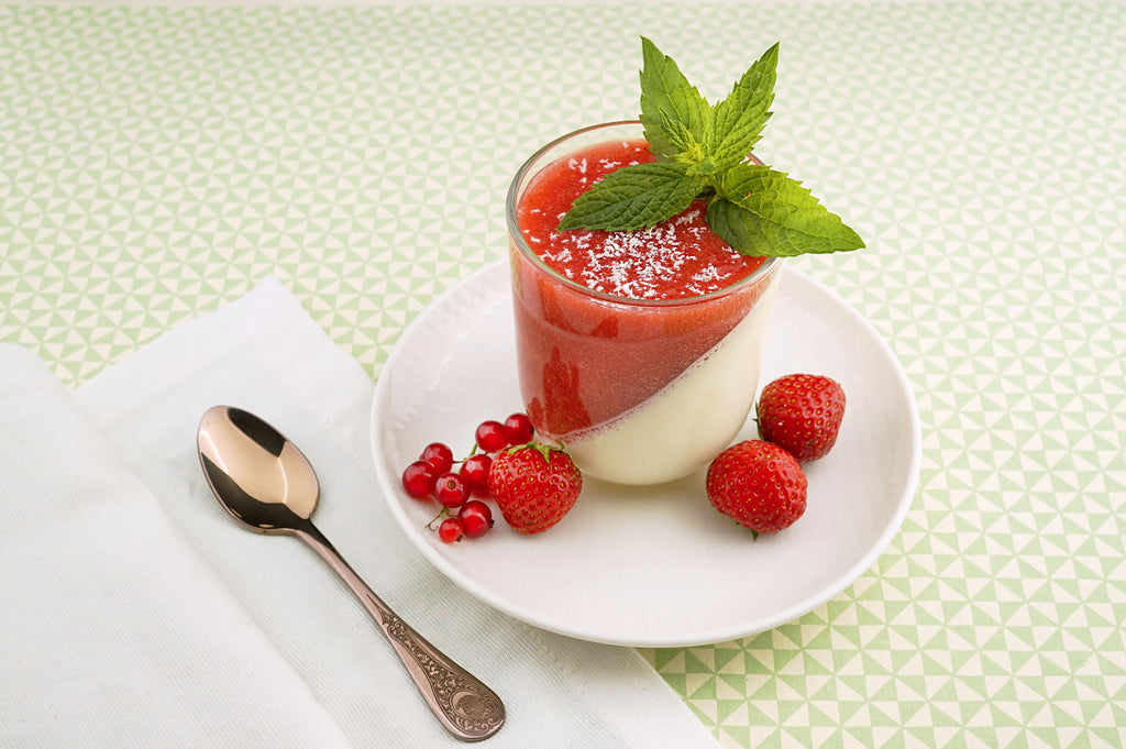 strawberry milk pudding