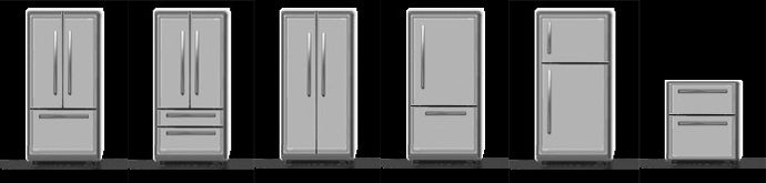 6 types of whirlpool refrigerators