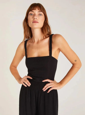 Black Cambria Gauze Top - Purpose Boutique