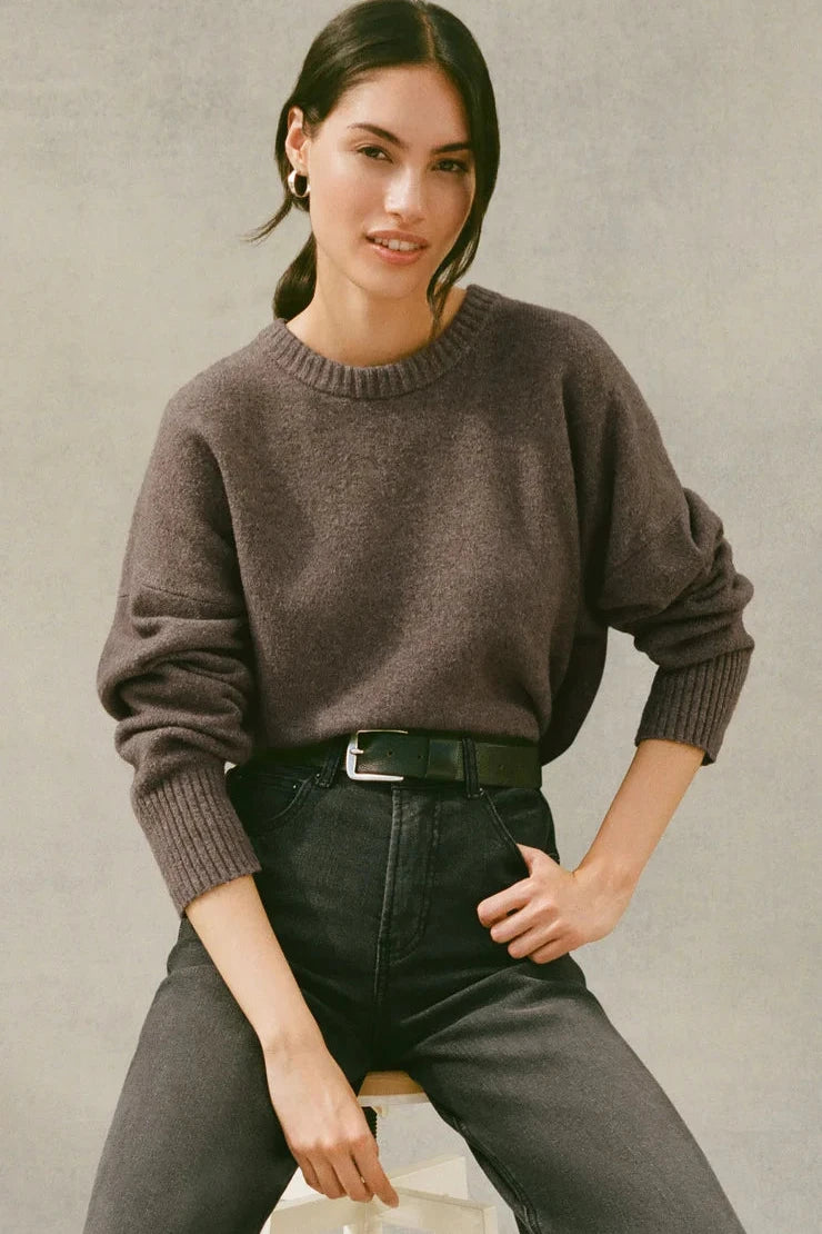 Burnt Ash Heather Cirrus Cozy Sweater