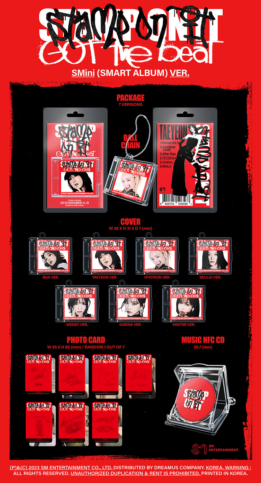 Pre-Order - the beat Album 'Stamp On (SMini Ver.) - SM Global Shop