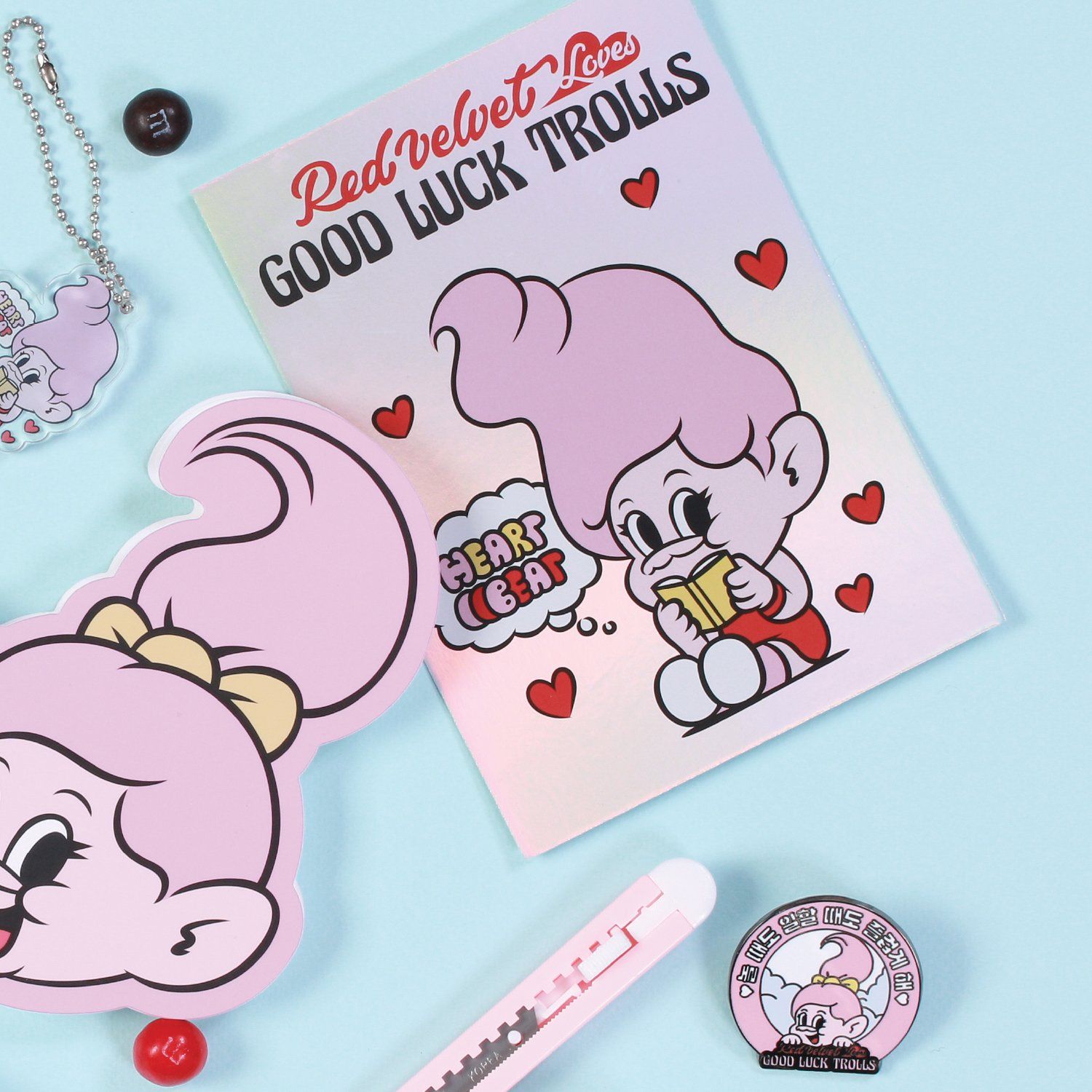 Red Velvet Love Good Luck Trolls Summer Hologram Postcard Sm Global Shop 