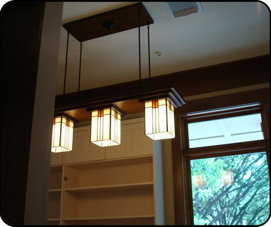 Bungalow Chandelier In Pantry Mission Studio Lighting