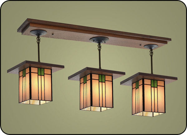 arts and crafts kitchen light fixture