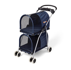 use pet stroller instead of a leash or harness 