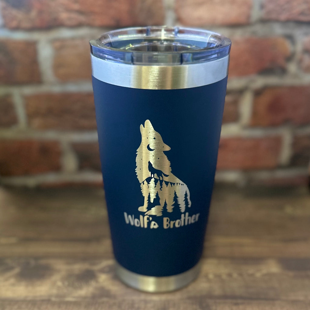 17 Oz. TITANIUM BLOCK URSULINE Laser Engraved Triple Insulated