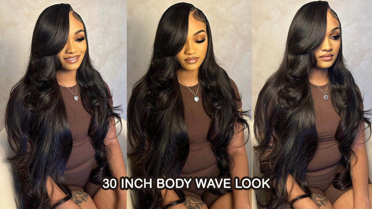 For a 30 inch wig with wavy hair, you'll want to use a bit more than you would for straight hair.