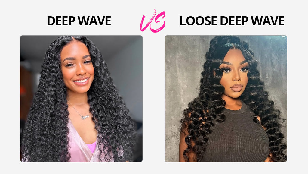 Deep Wave vs Loose Deep Wave Wigs