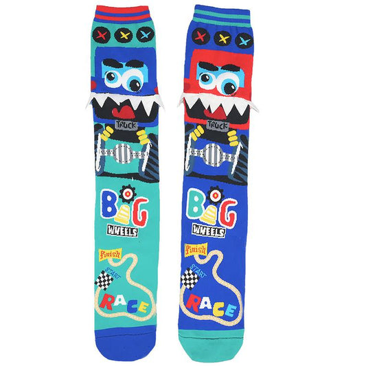 MADMIA - MONSTER TRUCK SOCKS TODDLER AGE 3-5 YRS