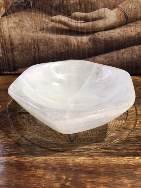 Hexangonal Selenite Bowl 15cm