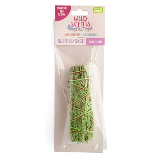 SMUDGE STICKS - WILD SCENTS PATCHOULI SAGE