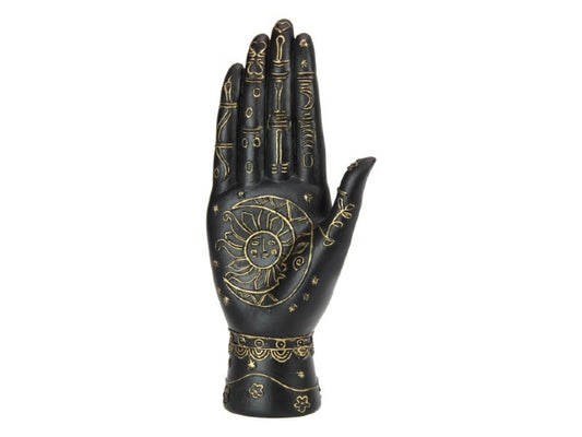 PALMISTRY HAND PHRENOLOGY BLACK GOLD