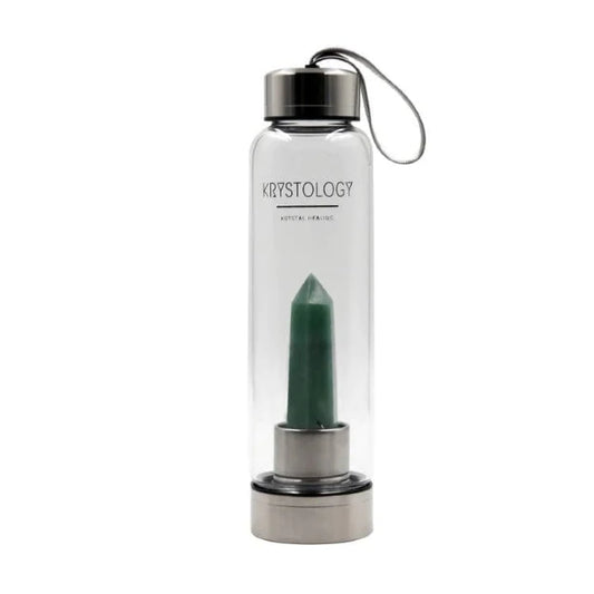 GEMSTONE WATER BOTTLE GREEN AVENTURINE