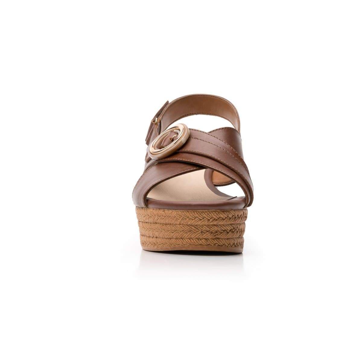 Sandalia de Piel Mujer con Grabado de Estilo 103101 Flexi – Shoetopia Mx