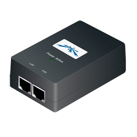 An image of Ubiquiti 48v 500mA Gigabit PoE Injector