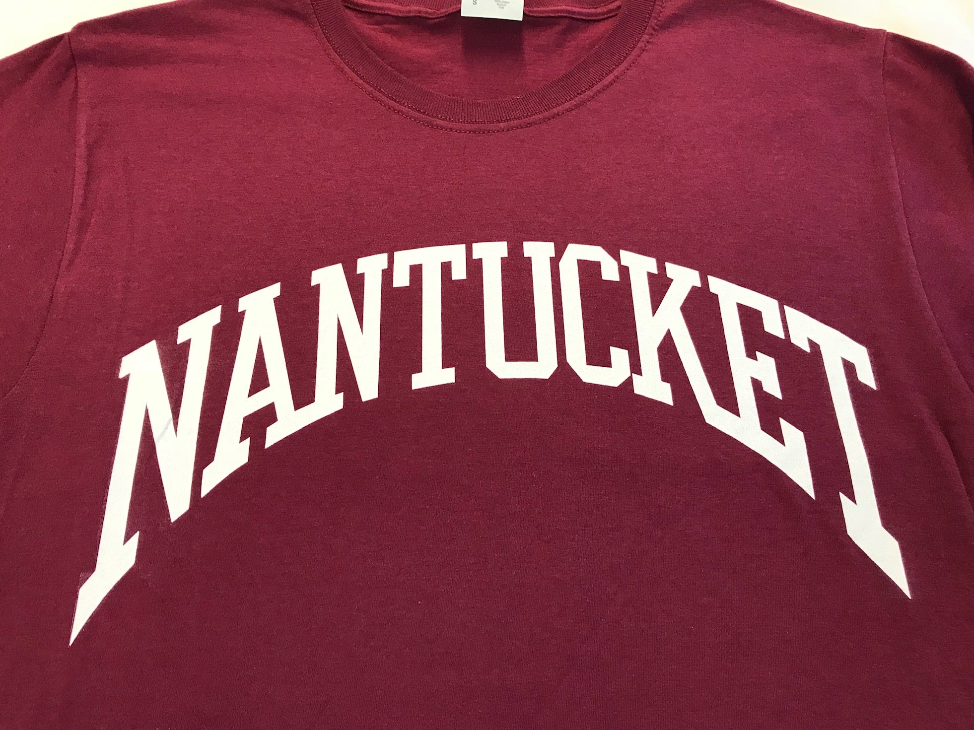 Nantucket Arch T-Shirt - Burgundy – university of nantucket