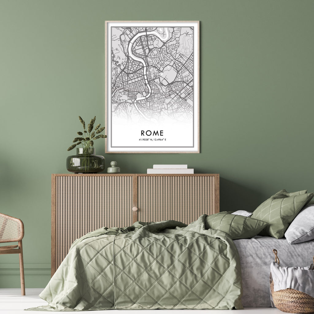 Rome Map Print