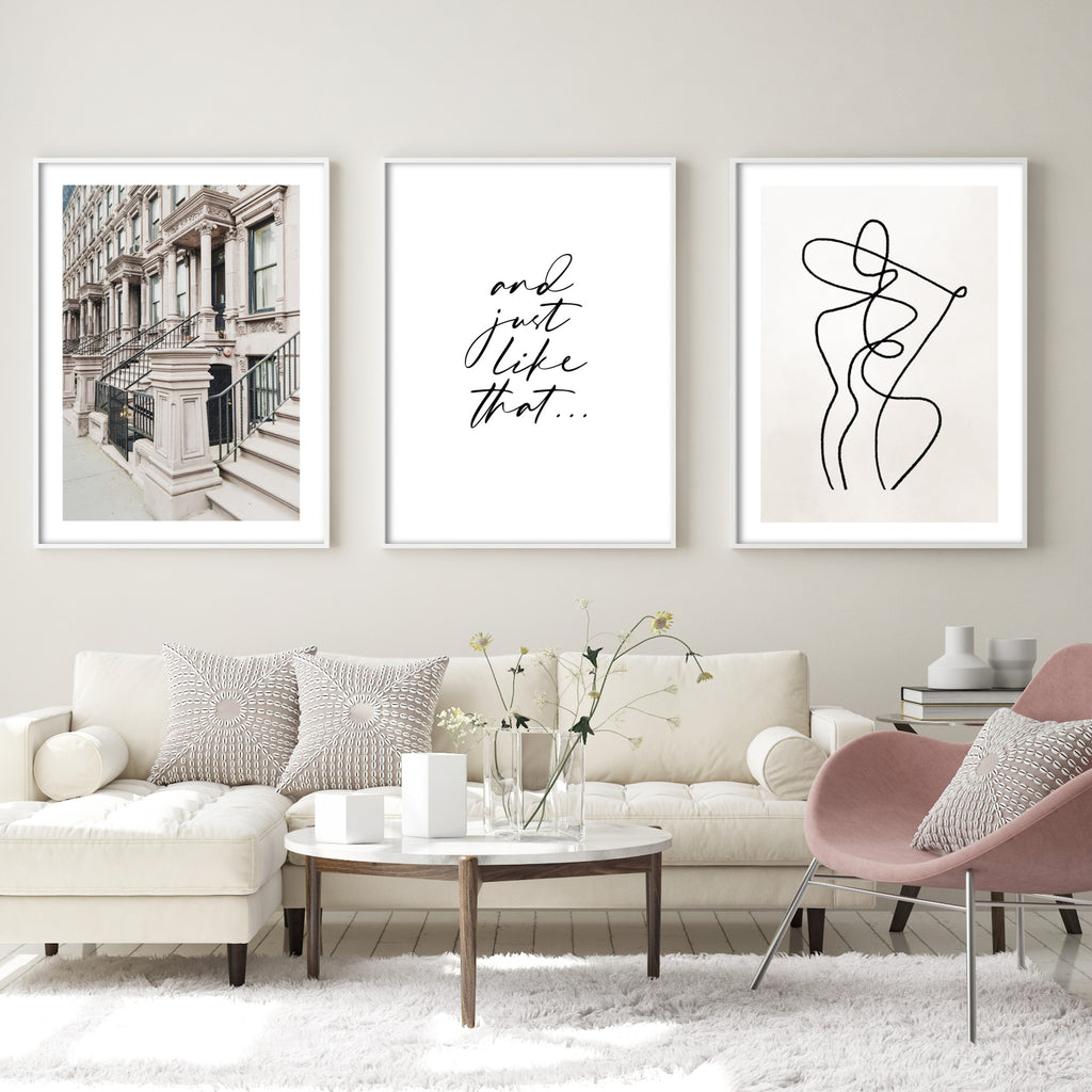 and justt like that sex and the city inspired wall art