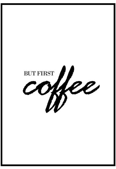 | Typography Fun Print Life Poster Begins Your – Kitchen Slay Coffee After For My