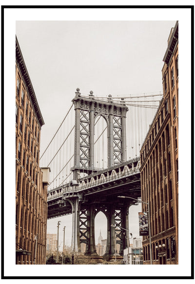 Brooklyn Bridge Wall Photography Print Slay York Art New – Iconic Poster My 