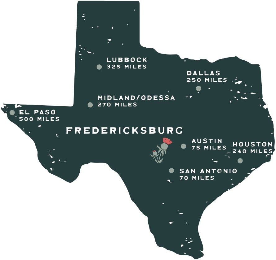 Illustration of the state of Texas