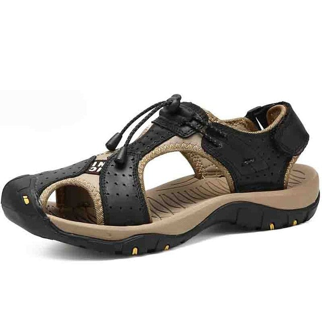 man sandals leather