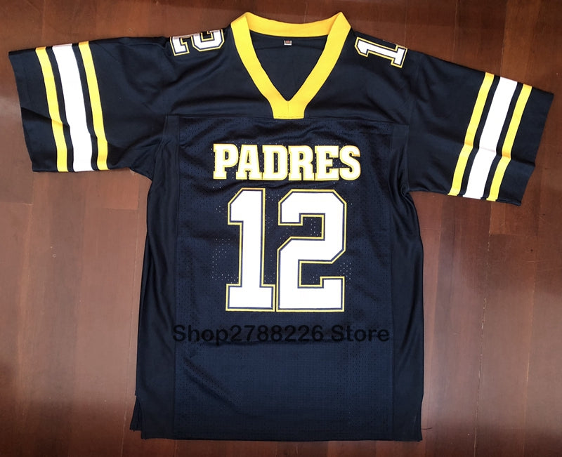 High School Football Jersey Tom Brady #12 Junipero Serra Padres White