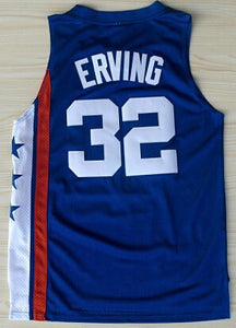 red white and blue basketball jersey