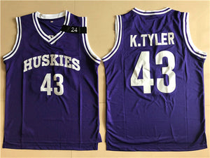 white and purple basketball jersey