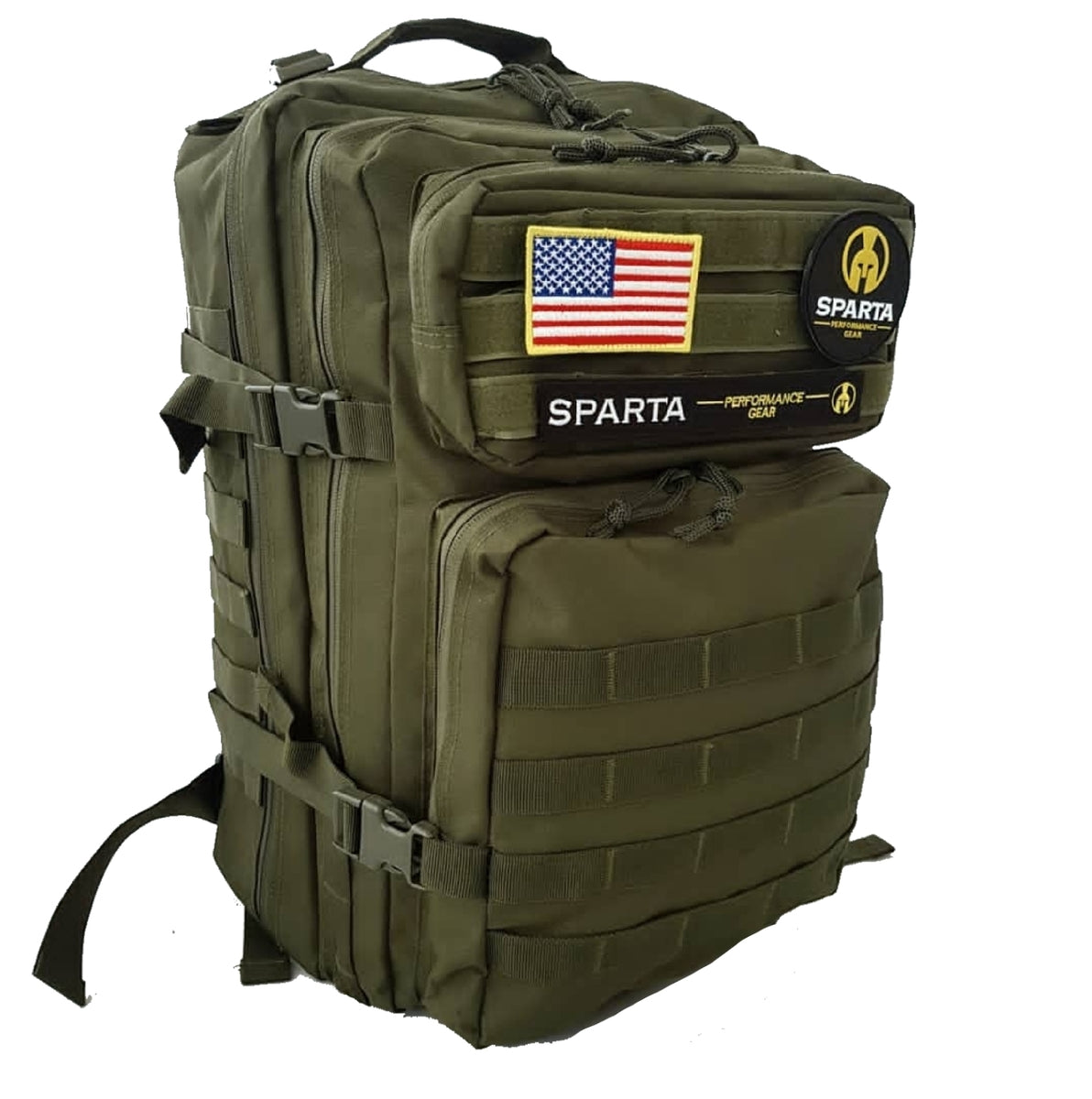 45 litre Army green tactical backpack – spartaperformancegear