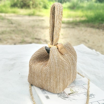 vintage woven bag