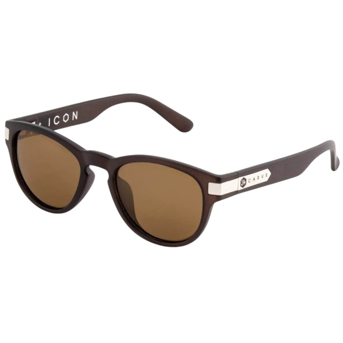 Carve Icon Polarized Sunglasses - Brown Translucent