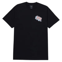 Huf Quake Triple Triangle T-Shirt - Black - Mens Skate Brand T-Shirt by Huf