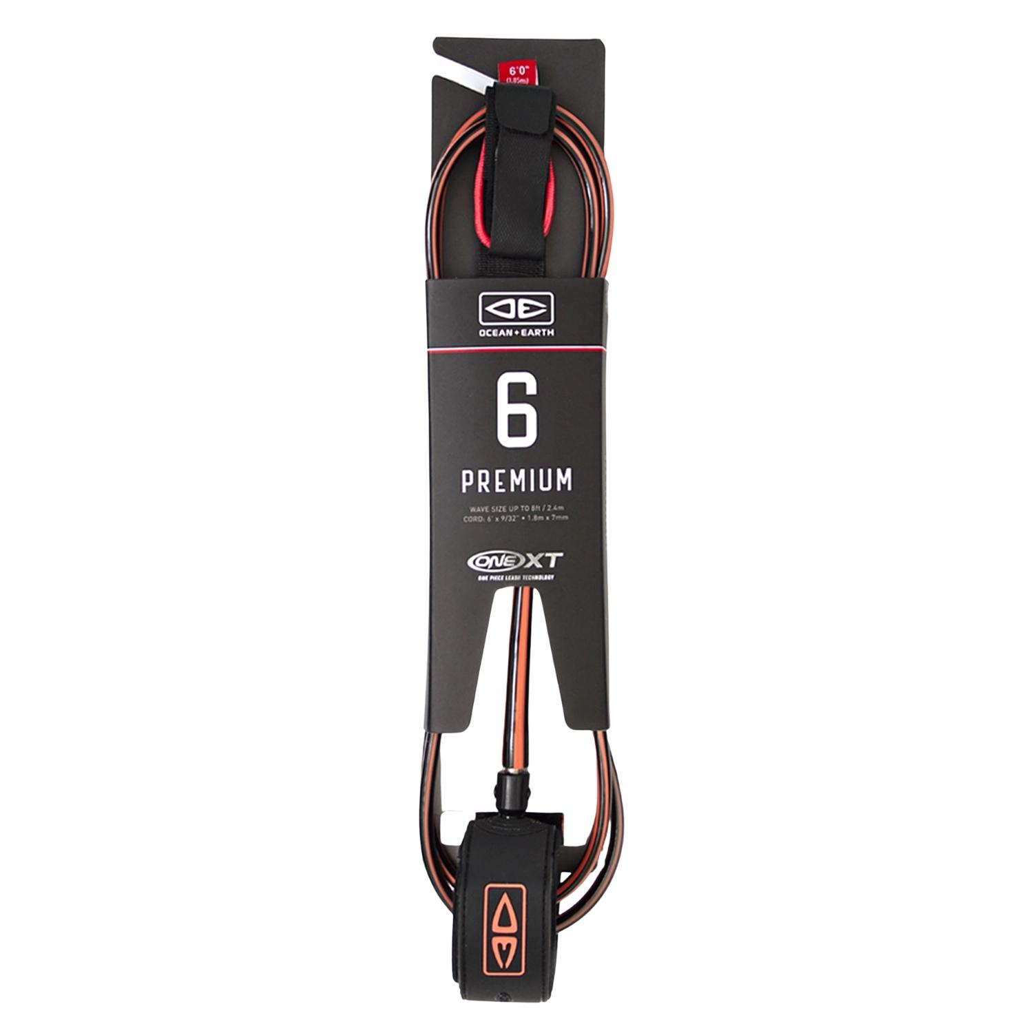 Photos - SUP & Surfing Accessories, etc Ocean And Earth 6ft Premium XT Leash - Coral