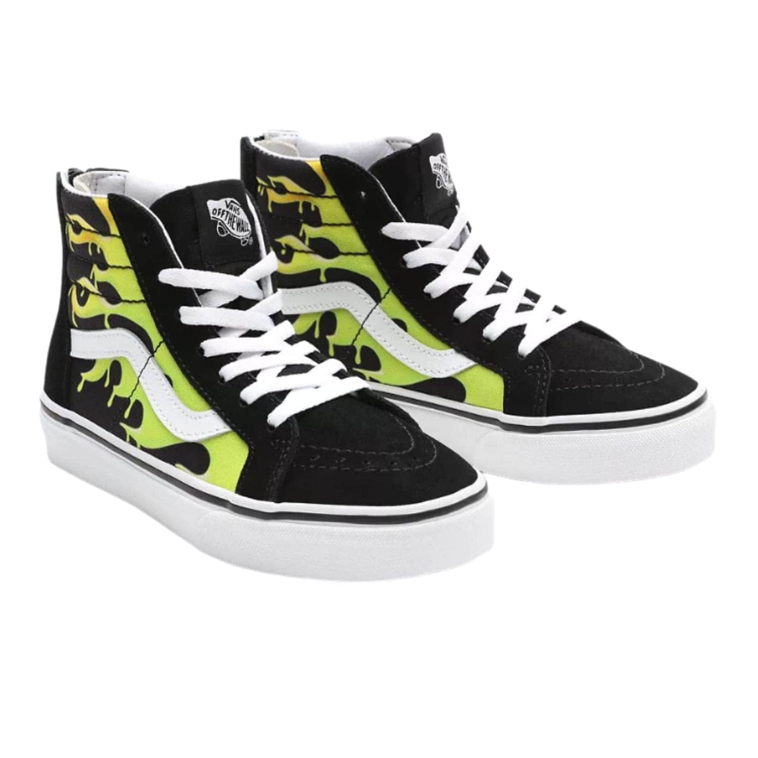 Vans Youth Kids Sk8-Hi Zip Shoes (Slime 