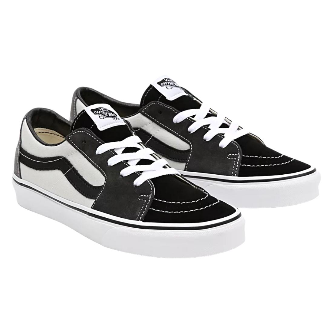 Vans Sk8-Low Skate Shoes - (Colourblock) Drizzle White | Free UK ...