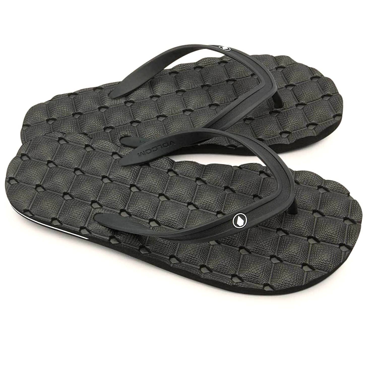 Volcom Recliner 2 Rubber Sandal - Black 