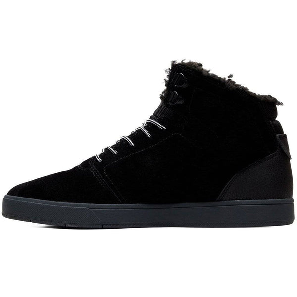 black mid top shoes