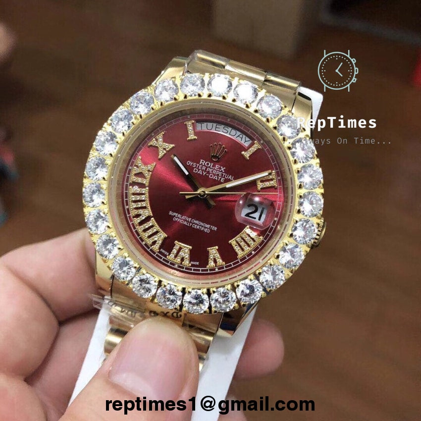 fake diamond rolex watches