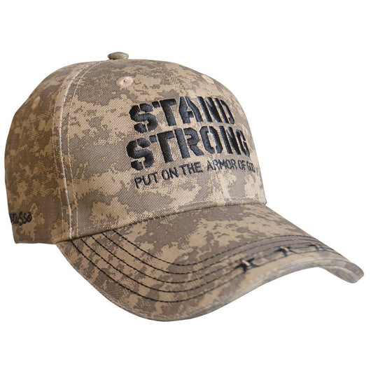 Bush Camo Christian Cap with Cross