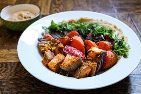 Jewel Vegetable Bowl with Miso Tahini Sauce