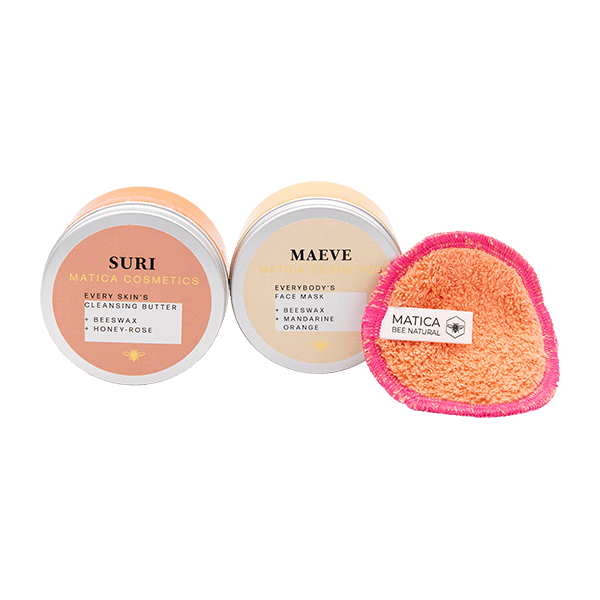 Matica Set Seiden Scrunchie 100% BIO-Seide von - Cosmetics 3er