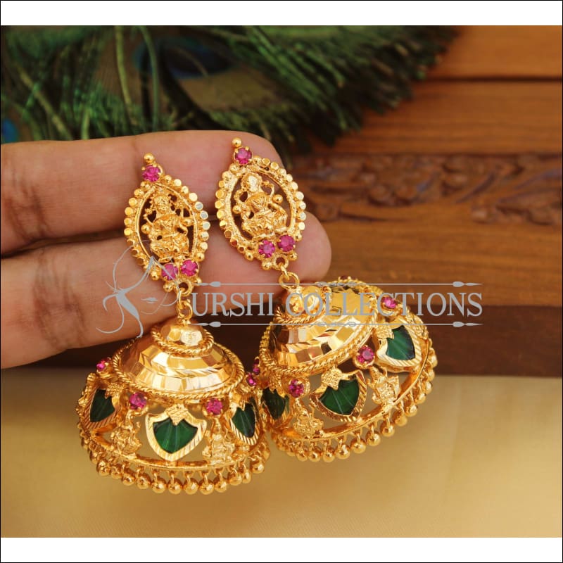 Buy 22Kt Gold Polki Pachi Buttalu Earrings 451VG2501 Online from Vaibhav  Jewellers