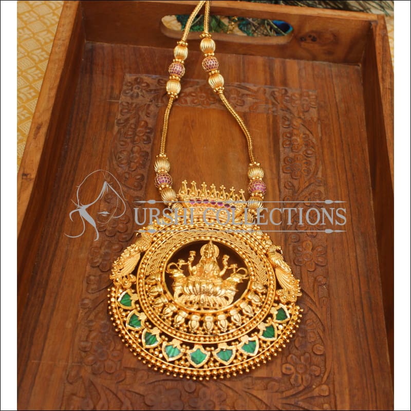 Golden Traditional Gold Plated Big Necklace Circle at Rs 4000/piece in  Mumbai