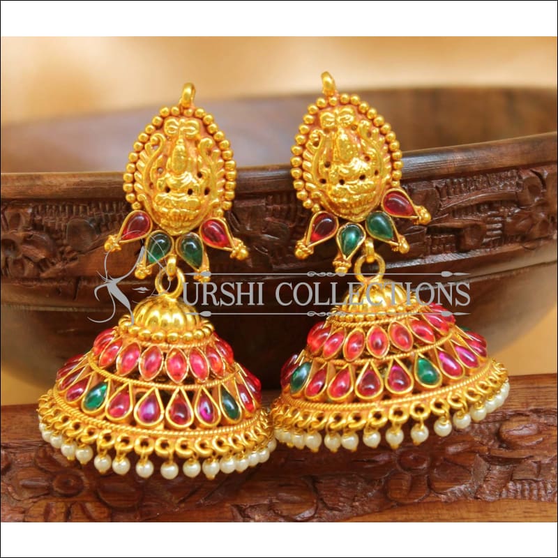 Contemporary Matte Finish chand bali Style Earring – NIYA CREATION