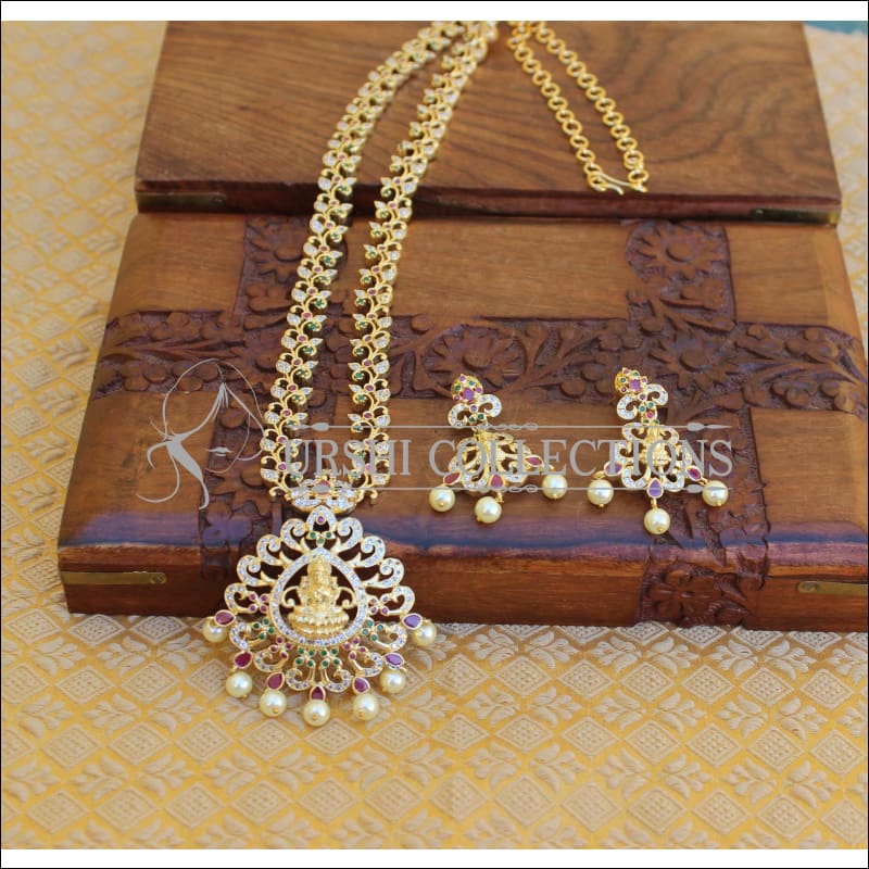 Buy quality 1 Gram Gold Plated Long Necklace in Ahmedabad