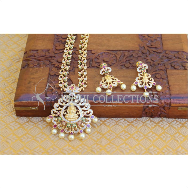 Trailing Floral Diamond Necklace | Kameswari Jewellers