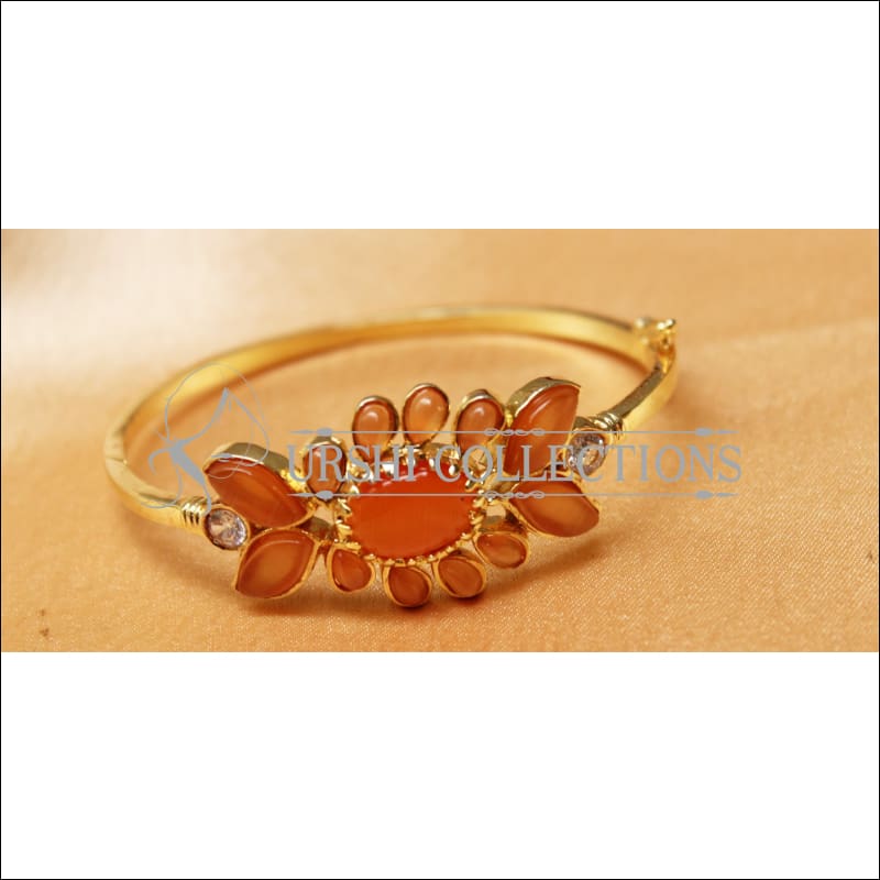 Designer 14K Yellow Gold Pave Diamond Bangle Bracelet for Women Arrow  Design 2ct 803218